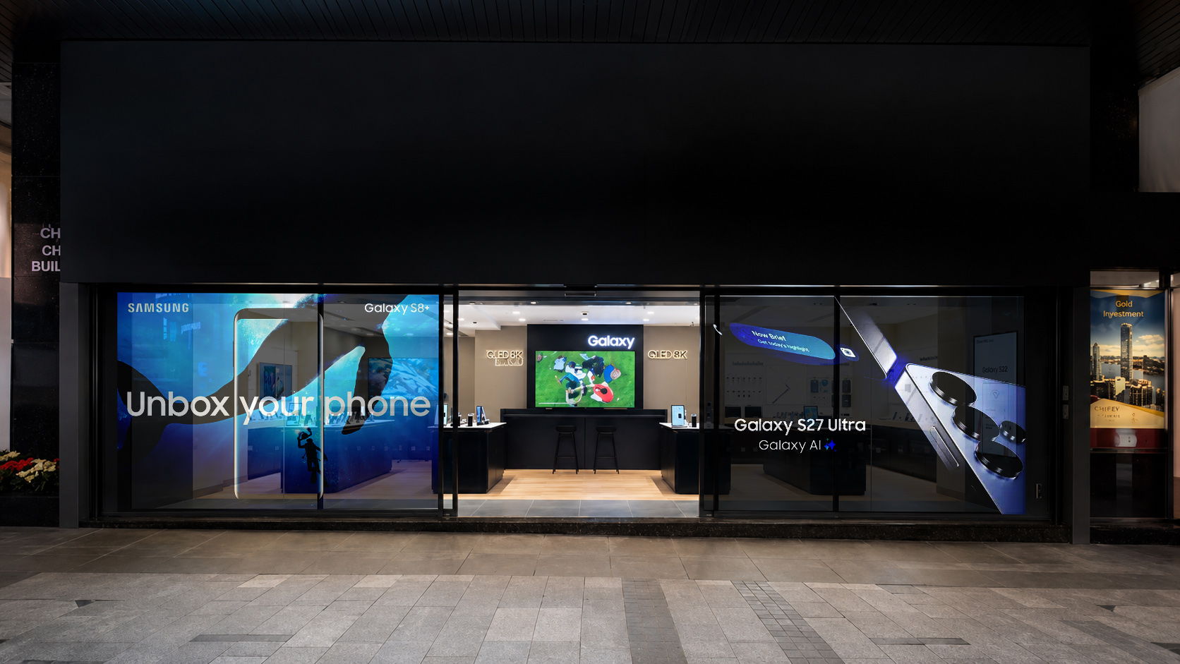 Samsung Store LED Film Screen installation, Nairobi